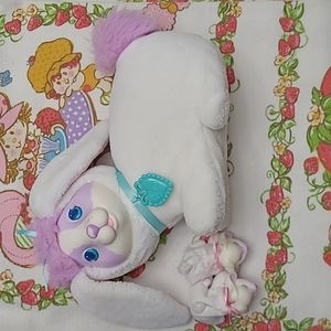 Vintage Purple and White Stuffed Animal
